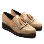 Clair de Lune mocassin beige leder / suède DP449/S