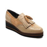 Clair de Lune mocassin beige leder / suède DP449/S