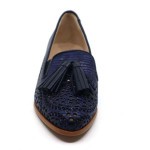 Clair de Lune Mocassin blauw leder ME550/T