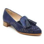 Clair de Lune Mocassin blauw leder ME550/T